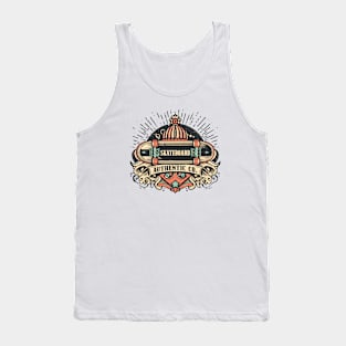 Emblem of skateboard Tank Top